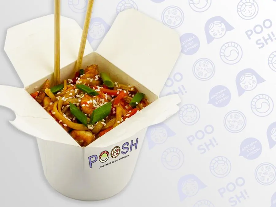 WOK с креветкой