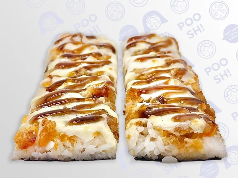 Суши-Пицца лосось терияки